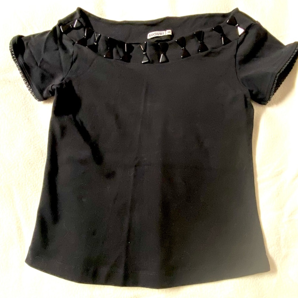 Sz Large black stretchy shirt/ top